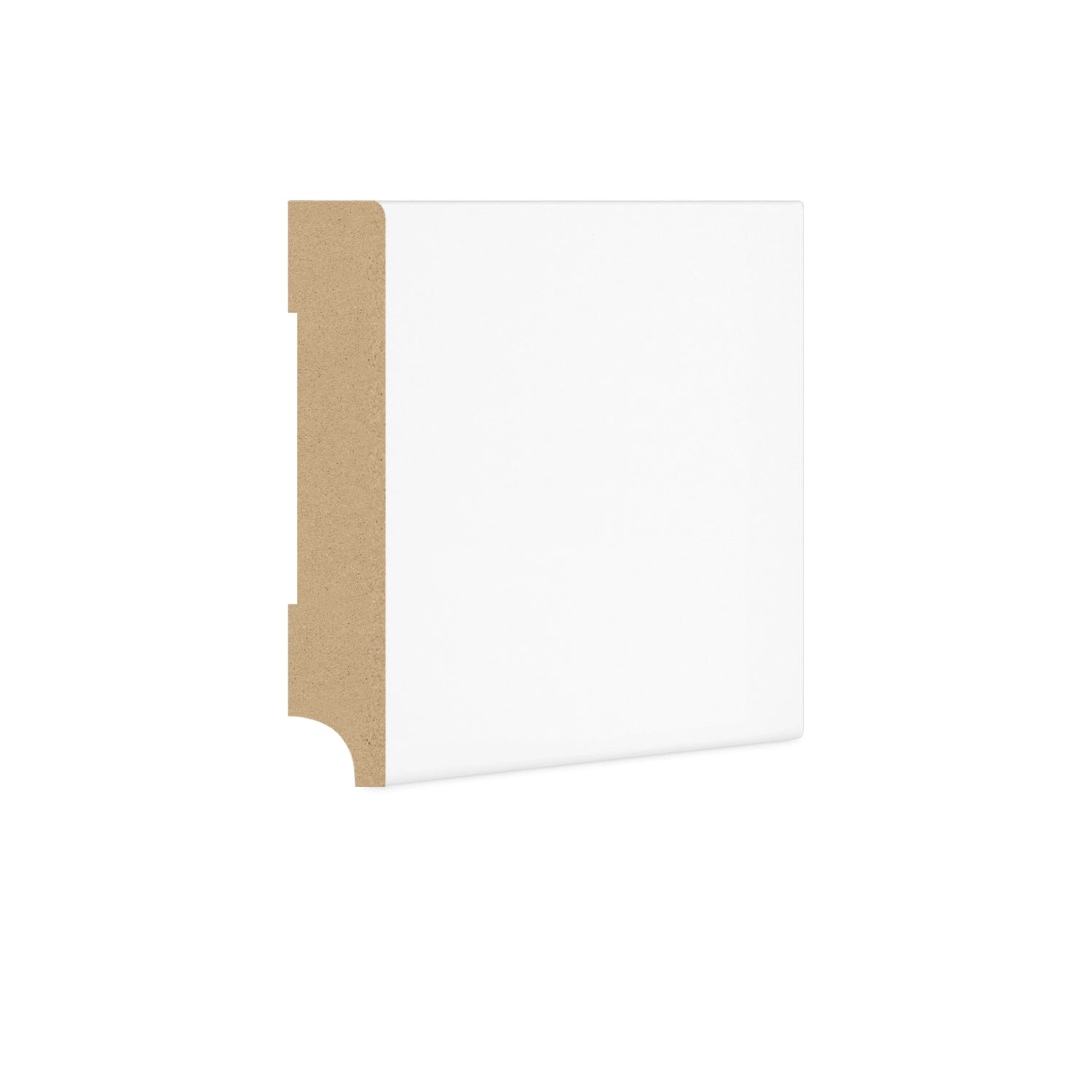 Dutchline - Rechte Plint Mdf - Wit - 90X15Mm