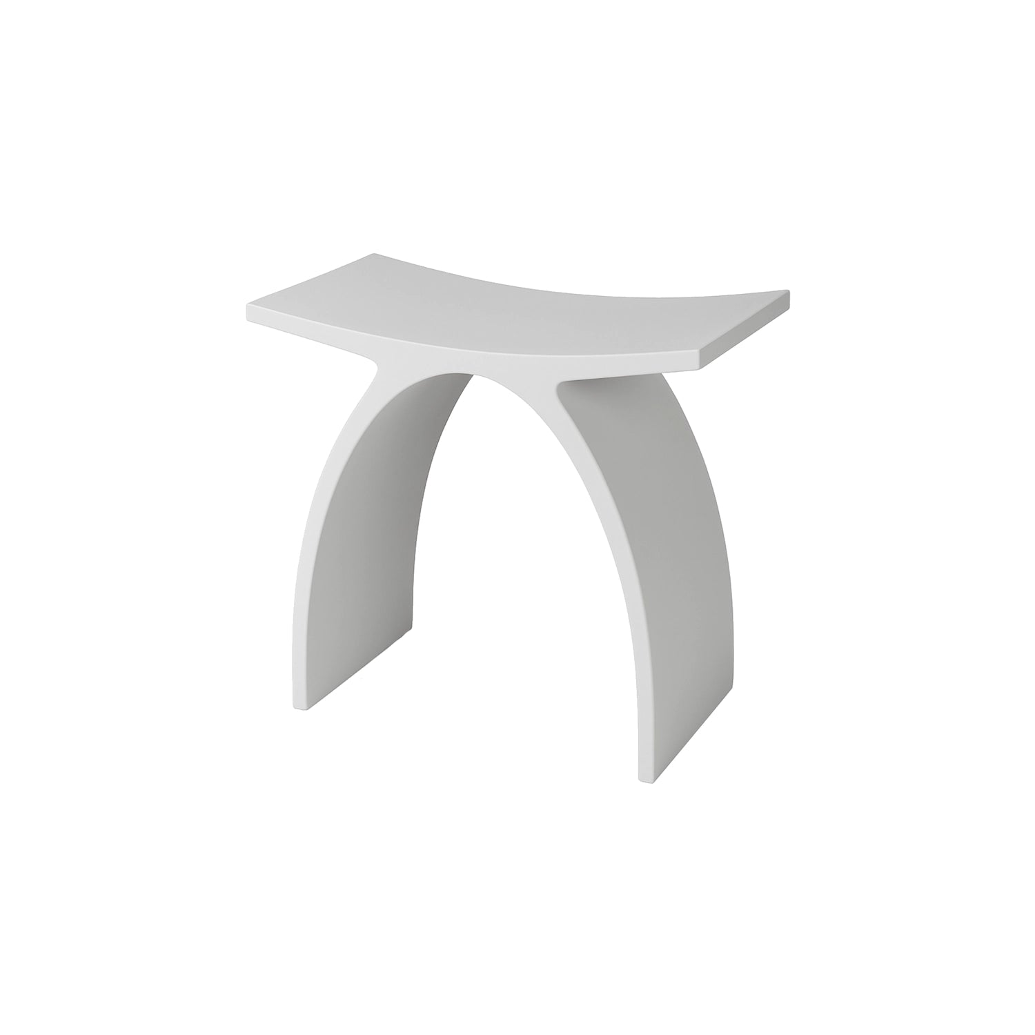 Dutchline - Solid.Surface Badkamer Kruk - Mat Wit