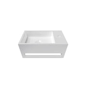 Dutchline - Solid.Surface Fontein Met Handdoekrek - Rechts - 356X203X159Mm