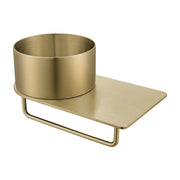 Dutchline - Toiletplanchet Met Waskom - 360X210X165 - Zonder Kraangat - Geborsteld Messing