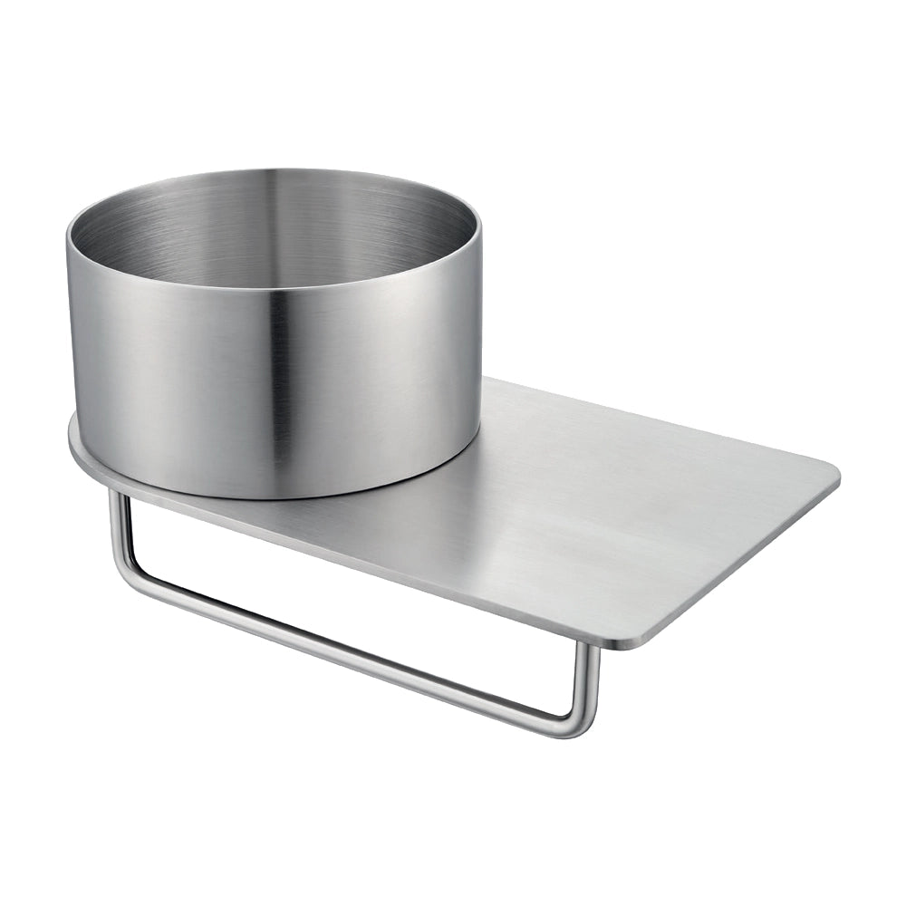 Dutchline - Toiletplanchet Met Waskom - 360X210X165 - Zonder Kraangat - Rvs