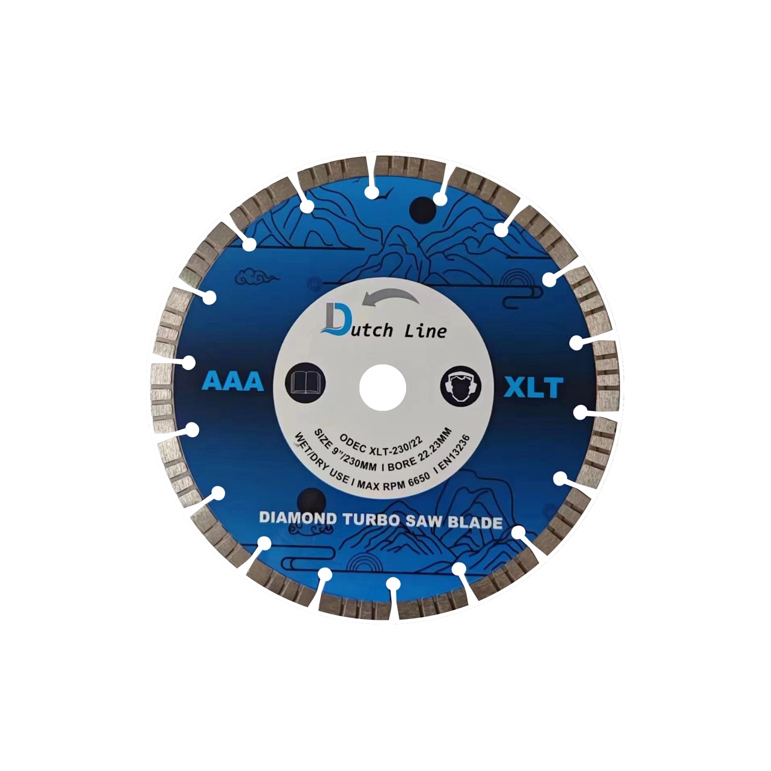 Dutchline - Turbo Diamant Zaagblad - 230Mm 22.23Mm