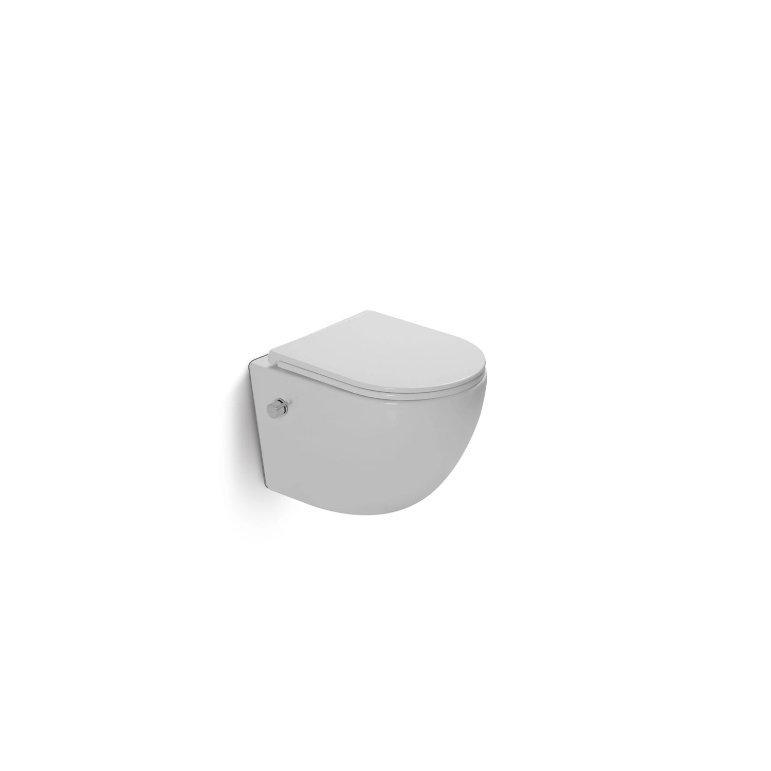 Dutchline - Wandcloset - Glans Wit - Luccio Rimless Ondiep Met Bidetkraan-Functie