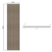 Dutchline - Wandpaneel Akoestisch Met Echt Houtfineer - Invisble - 600*2600Mm