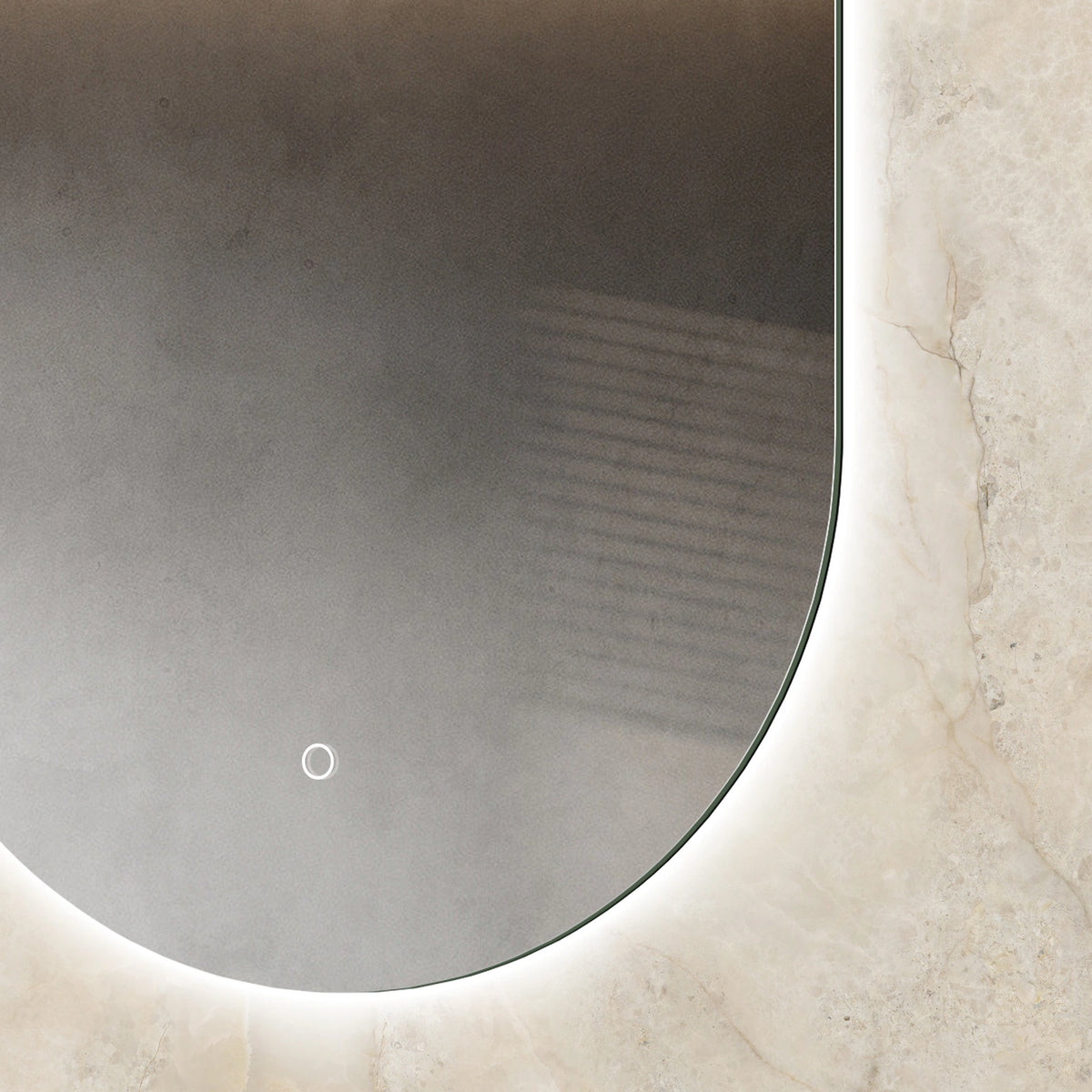 DutchLine - Alura Ovaal Luxe Indirecte Ledspiegel - 350x700mm