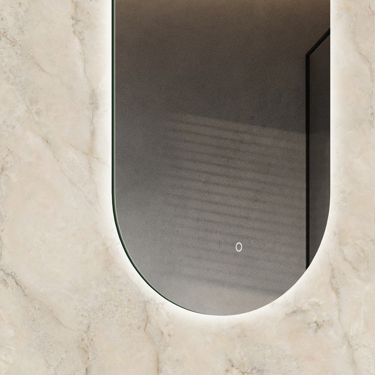 DutchLine - Alura Ovaal Luxe Indirecte Ledspiegel - 450x900mm