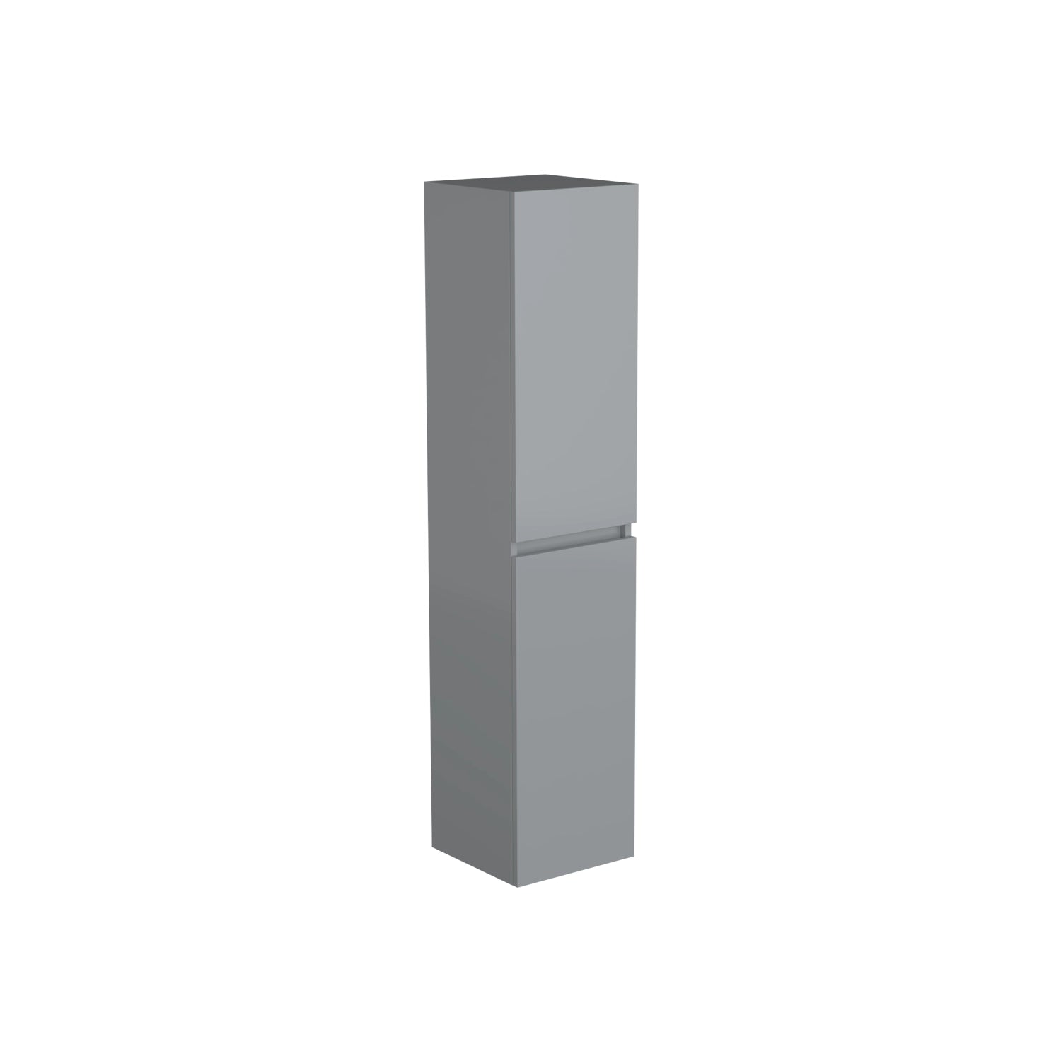 Dutchline Badmeubel Kolomkast - Mat Grijs - 160X35Cm - 2 Deuren
