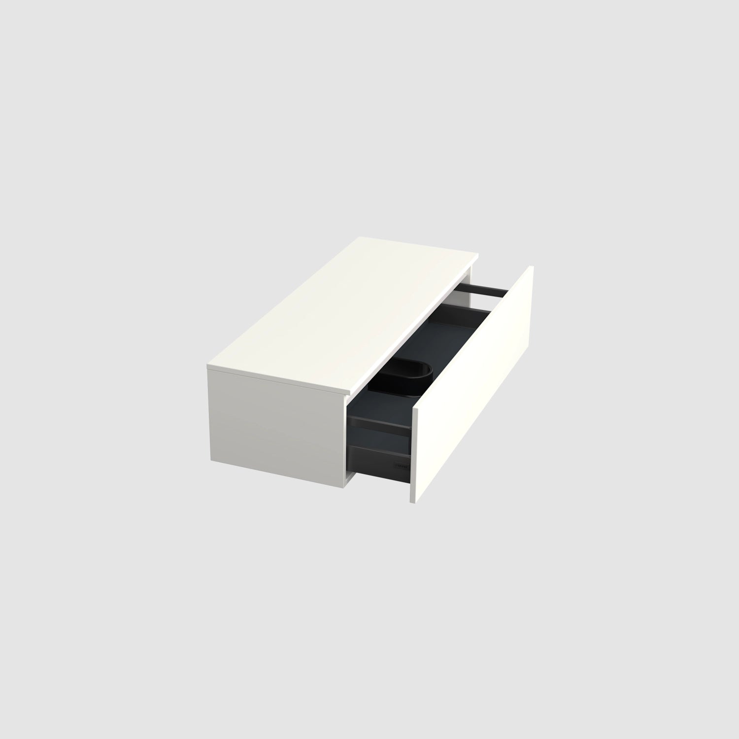 Dutchline Badmeubel Onderkast - Glans Wit - 120X46Cm - 1 Lade - 1 Uitsparing
