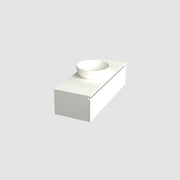 Dutchline Badmeubel Onderkast - Glans Wit - 120X46Cm - 1 Lade - 1 Uitsparing