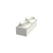 Dutchline Badmeubel Onderkast - Glans Wit - 120X46Cm - 1 Lade - 2 Uitsparingen