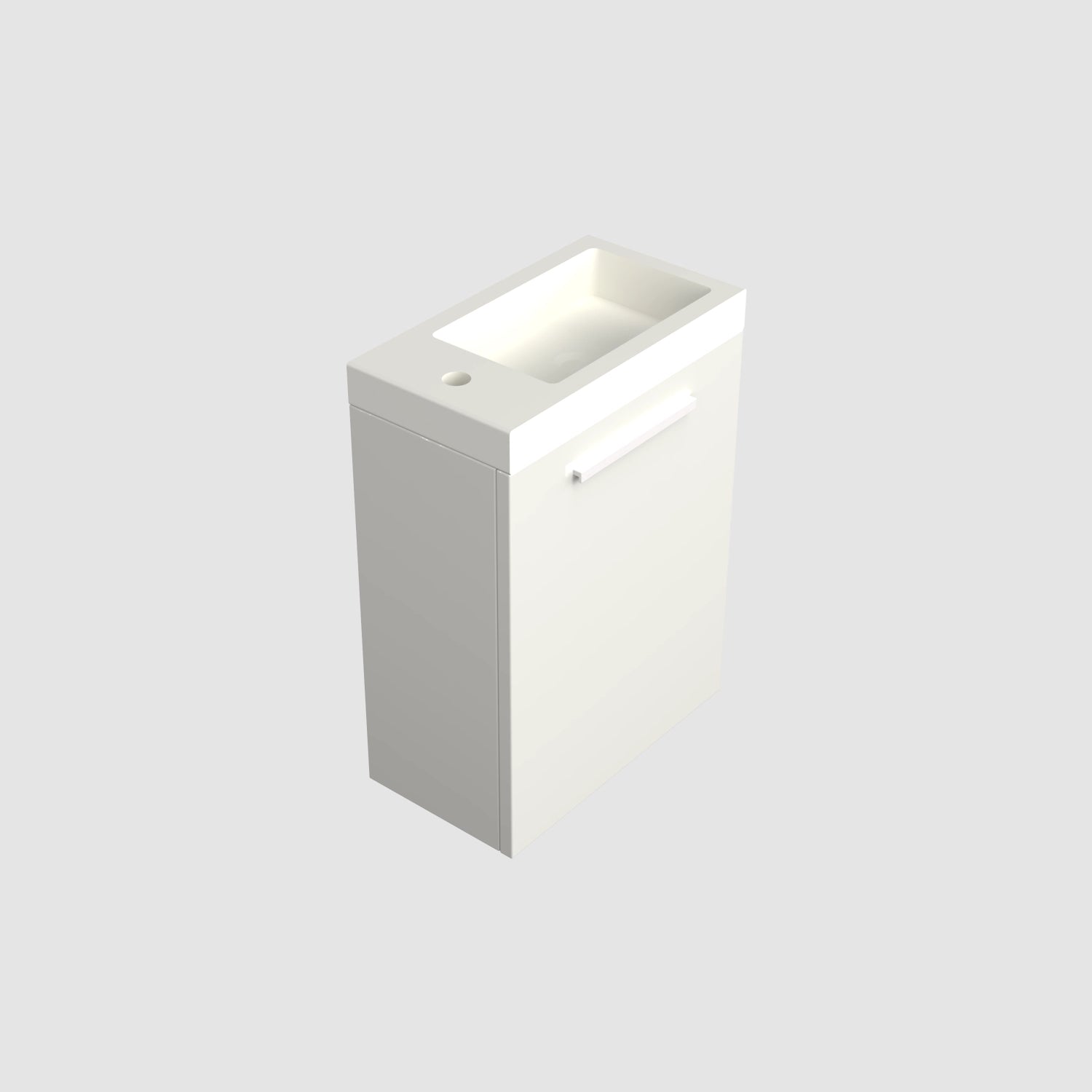 Dutchline Badmeubel Onderkast Glans Wit 36X18Cm 1 Deur (Links/Rechts)