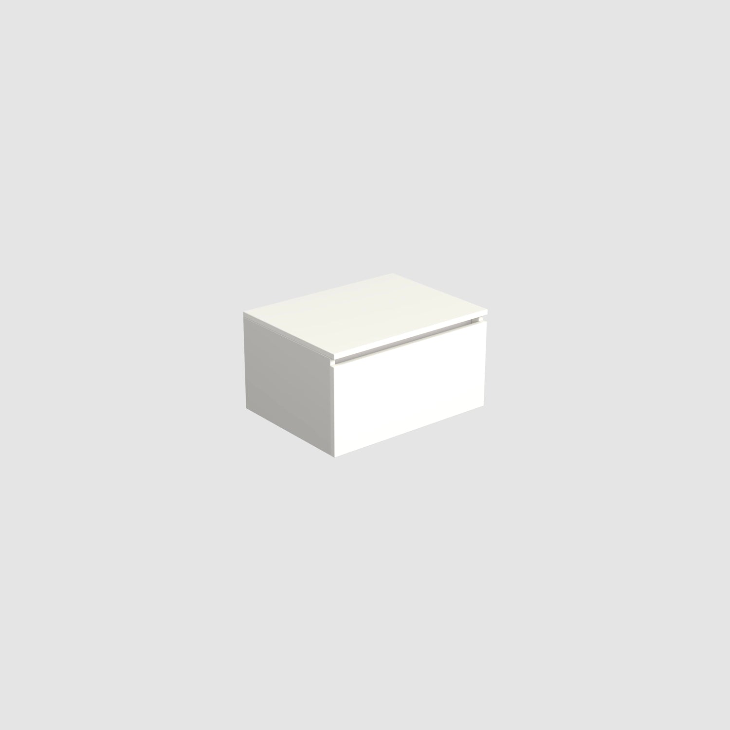 Dutchline Badmeubel Onderkast Glans Wit 60X46Cm 1 Lade 1 Uitsparing