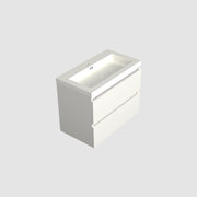 Dutchline Badmeubel Onderkast Glans Wit 80X46Cm 2 Lades 1 Uitsparing