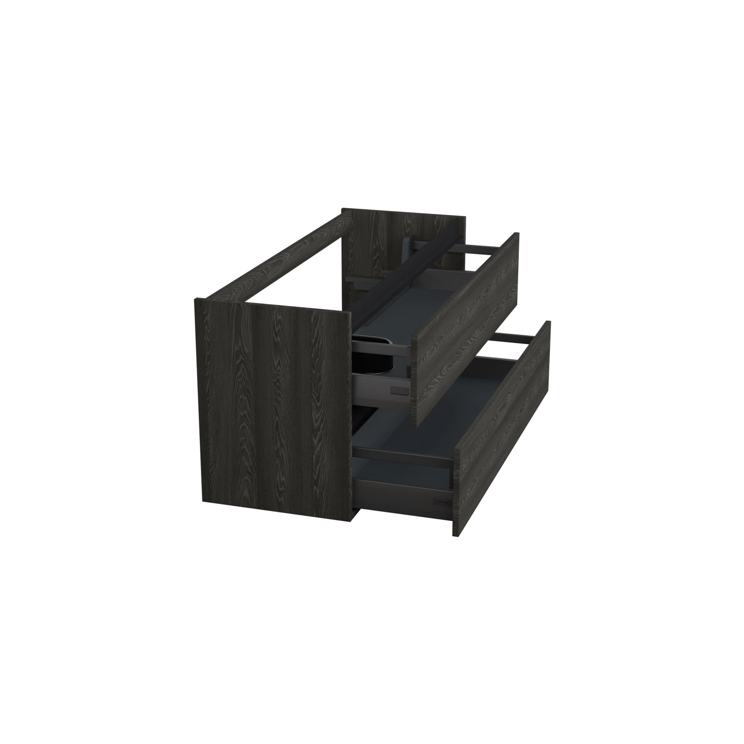 Dutchline Badmeubel Onderkast Links Lumiere 120X46Cm 2 Lades 1 Uitsparing