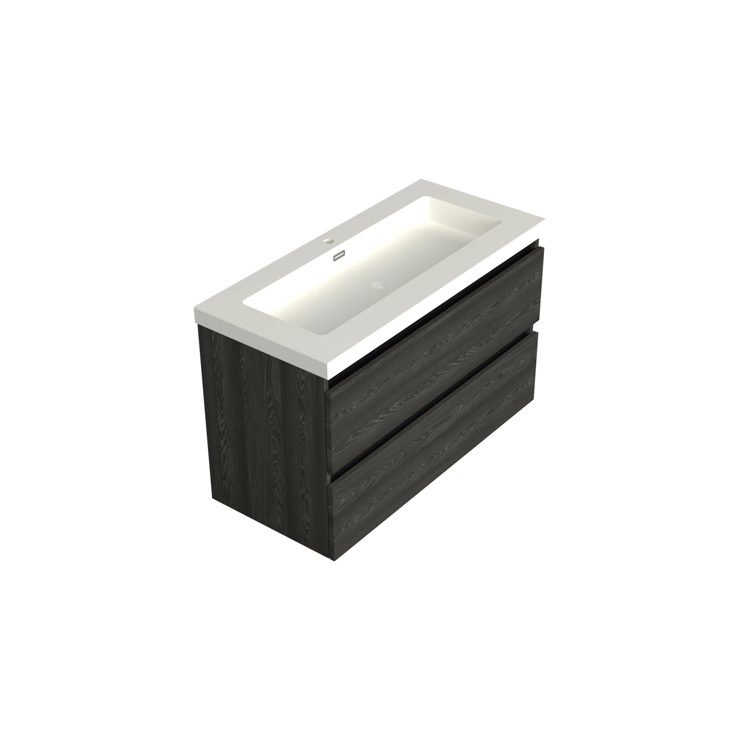Dutchline Badmeubel Onderkast Lumiere 100X46Cm 2 Lades 1 Uitsparing
