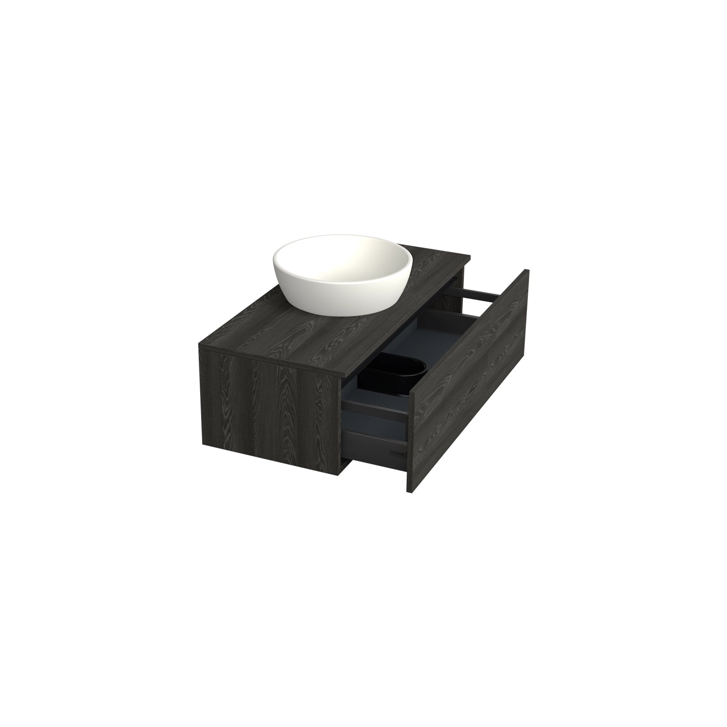 Dutchline Badmeubel Onderkast Lumiere 100X46Cm 1 Lade 1 Uitsparing