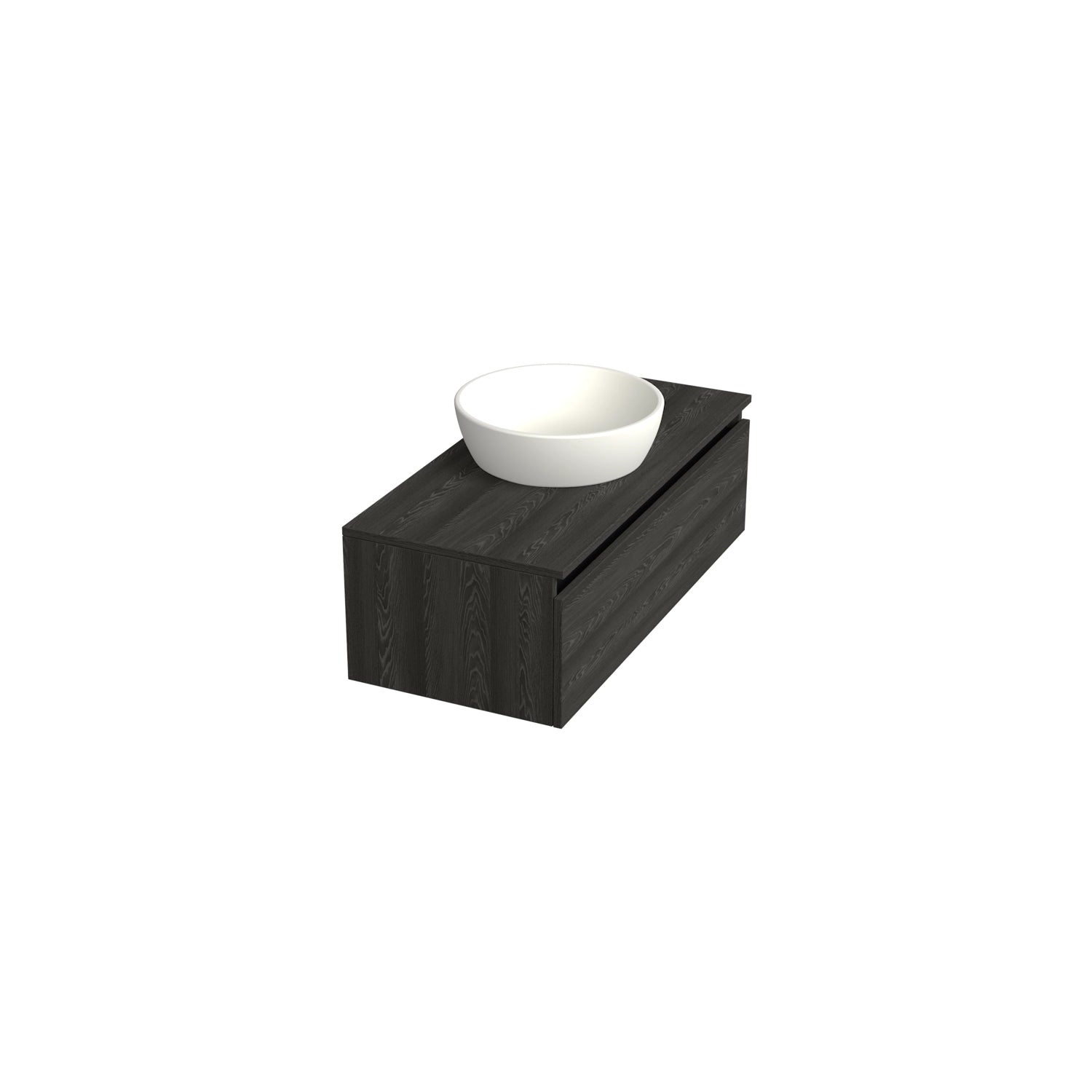 Dutchline Badmeubel Onderkast Lumiere 100X46Cm 1 Lade 1 Uitsparing