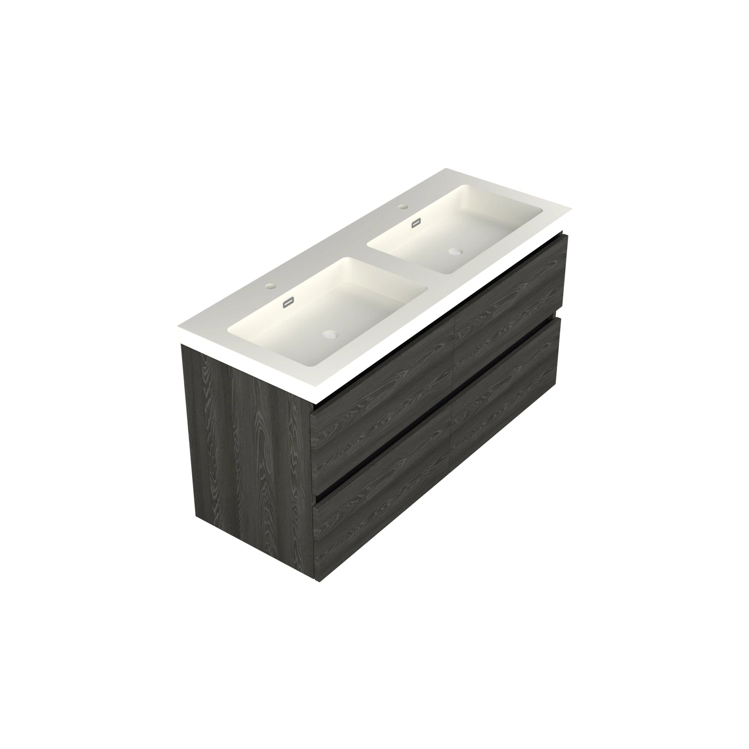 Dutchline Badmeubel Onderkast Lumiere 120X46Cm 4 Lades 2 Uitsparingen