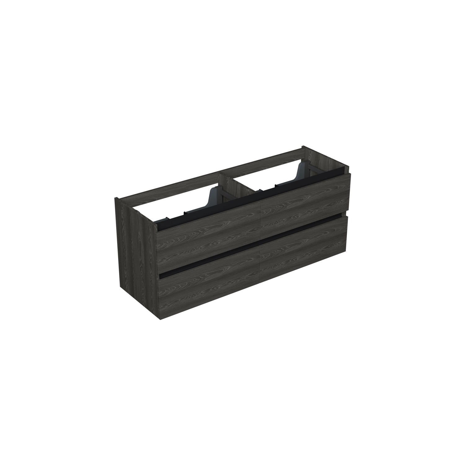 Dutchline Badmeubel Onderkast Lumiere 140X46Cm 4 Lades 2 Uitsparingen