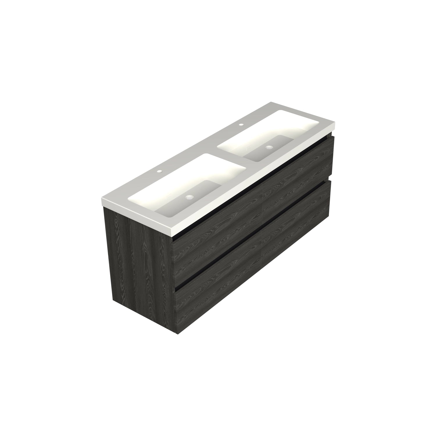 Dutchline Badmeubel Onderkast Lumiere 140X46Cm 4 Lades 2 Uitsparingen