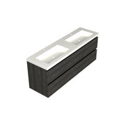Dutchline Badmeubel Onderkast - Lumiere - 160X46Cm - 4 Lades - 2 Uitsparingen