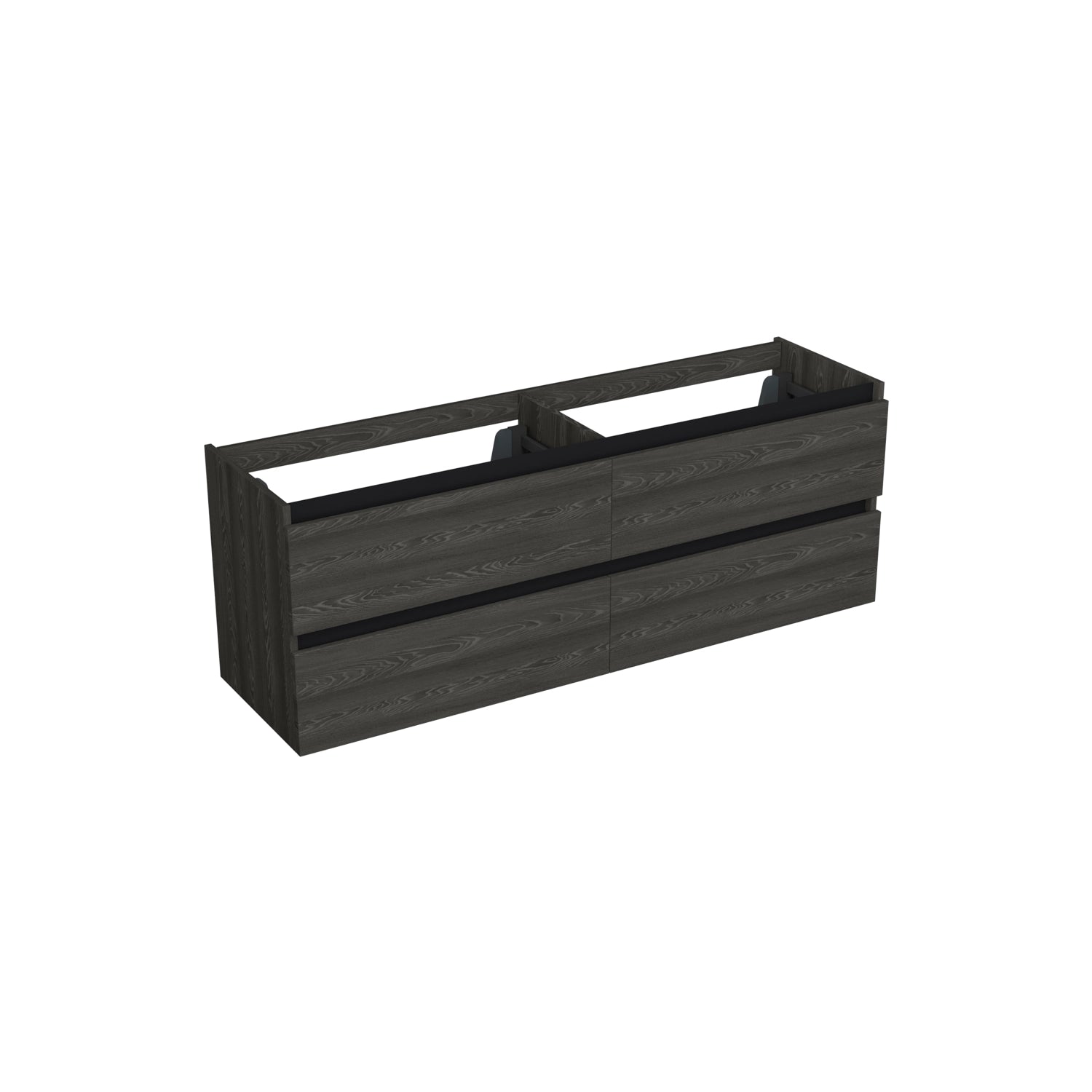 Dutchline Badmeubel Onderkast - Lumiere - 200X46Cm - 4 Lades - 2 Uitsparingen