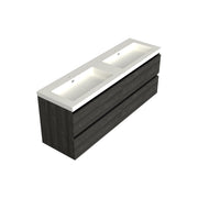 Dutchline Badmeubel Onderkast - Lumiere - 200X46Cm - 4 Lades - 2 Uitsparingen