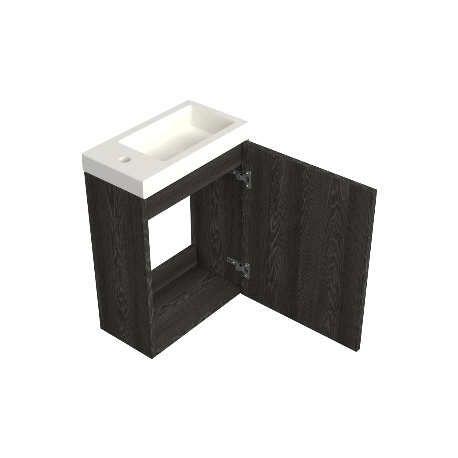 Dutchline Badmeubel Onderkast Lumiere 36X18Cm 1 Deur (Links/Rechts)