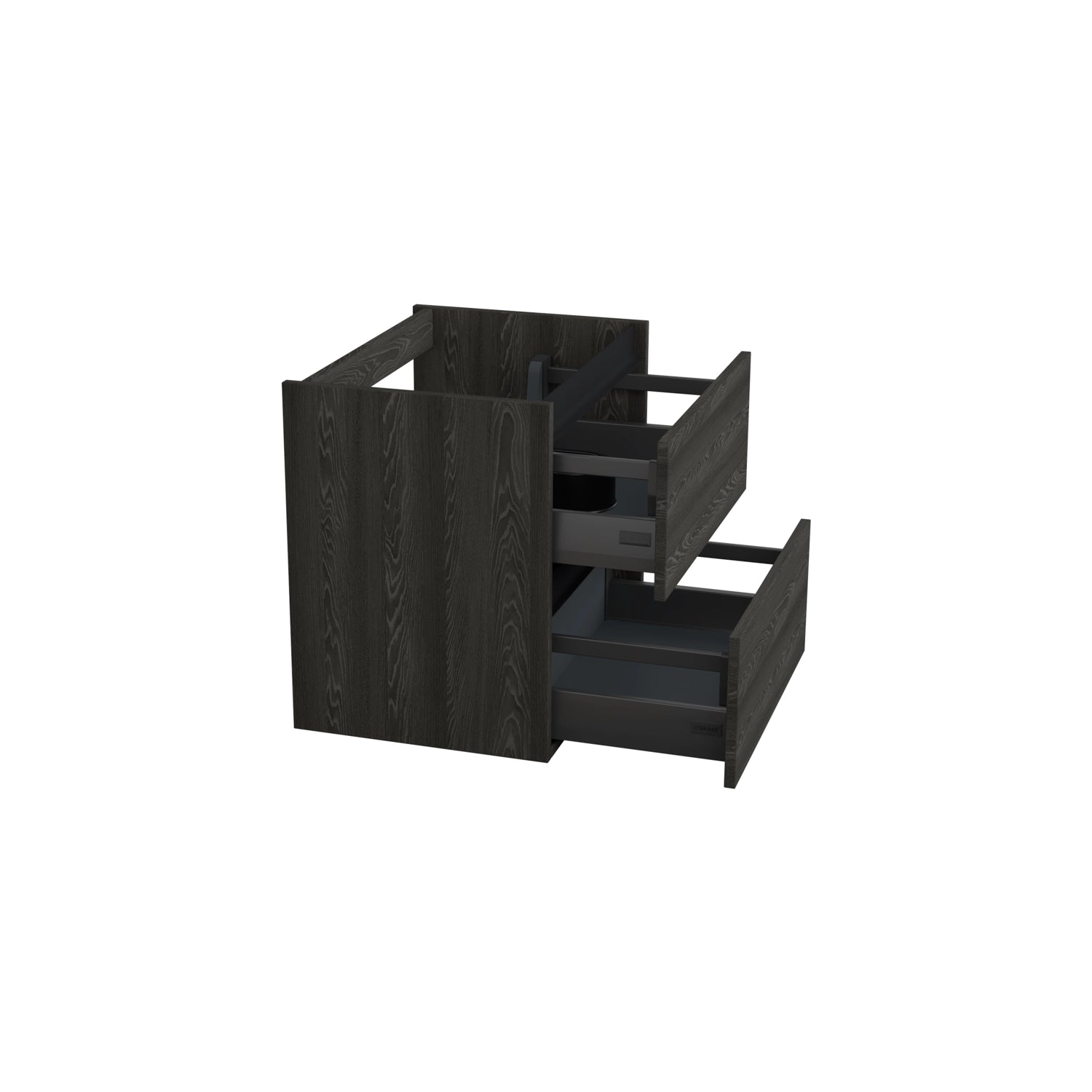 Dutchline Badmeubel Onderkast Lumiere 60X46Cm 2 Lades 1 Uitsparing