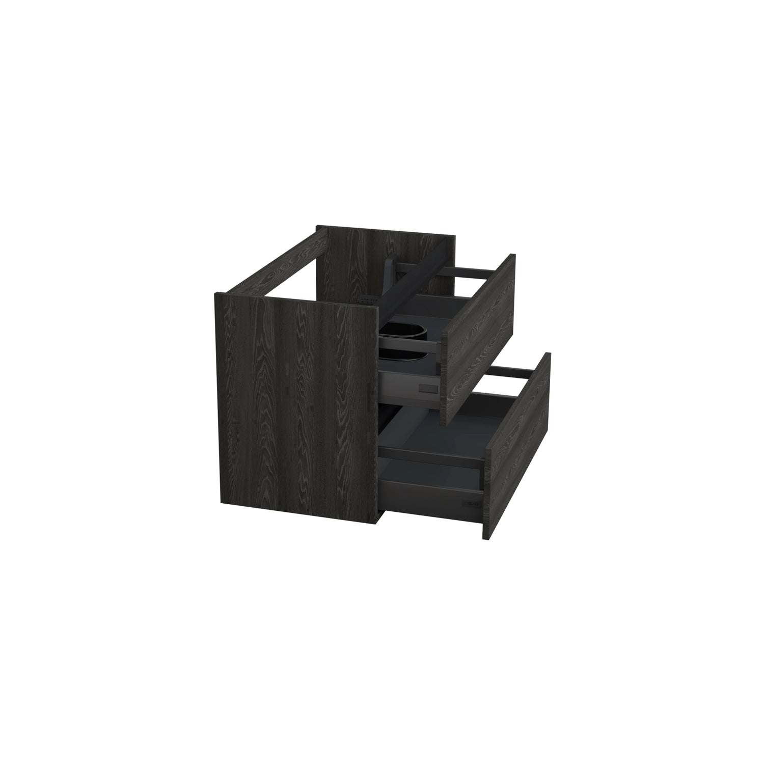 Dutchline Badmeubel Onderkast Lumiere 80X46Cm 2 Lades 1 Uitsparing