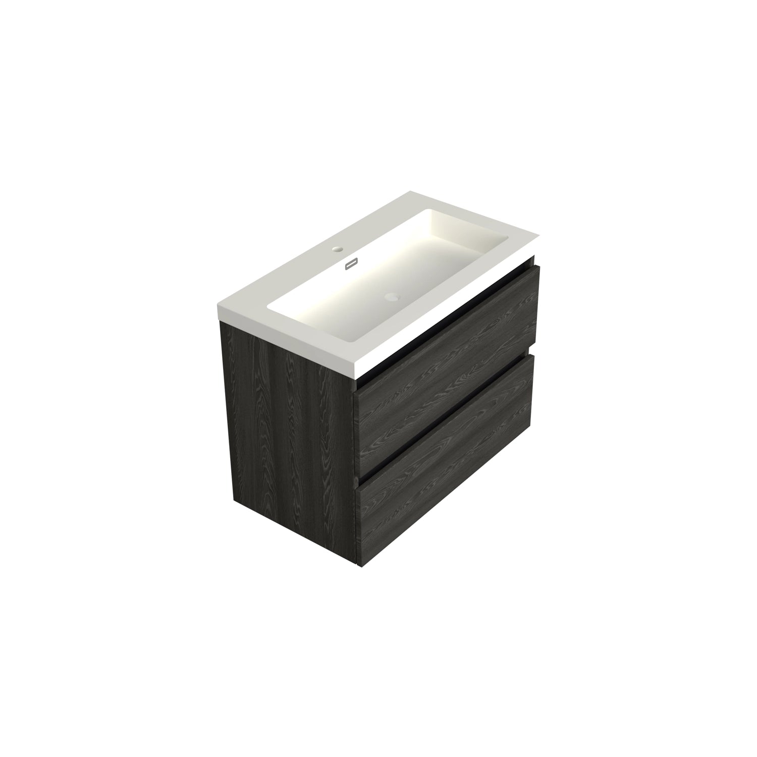 Dutchline Badmeubel Onderkast Lumiere 80X46Cm 2 Lades 1 Uitsparing