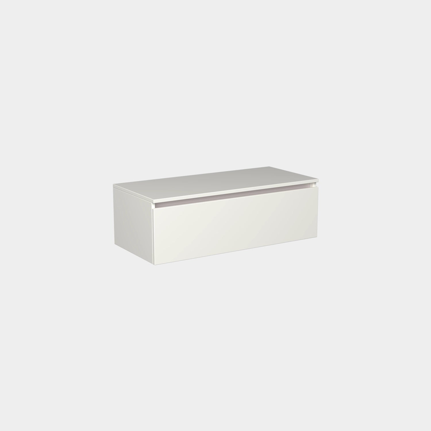 Dutchline Badmeubel Onderkast Mat Wit 100X46Cm 1 Lade 1 Uitsparing