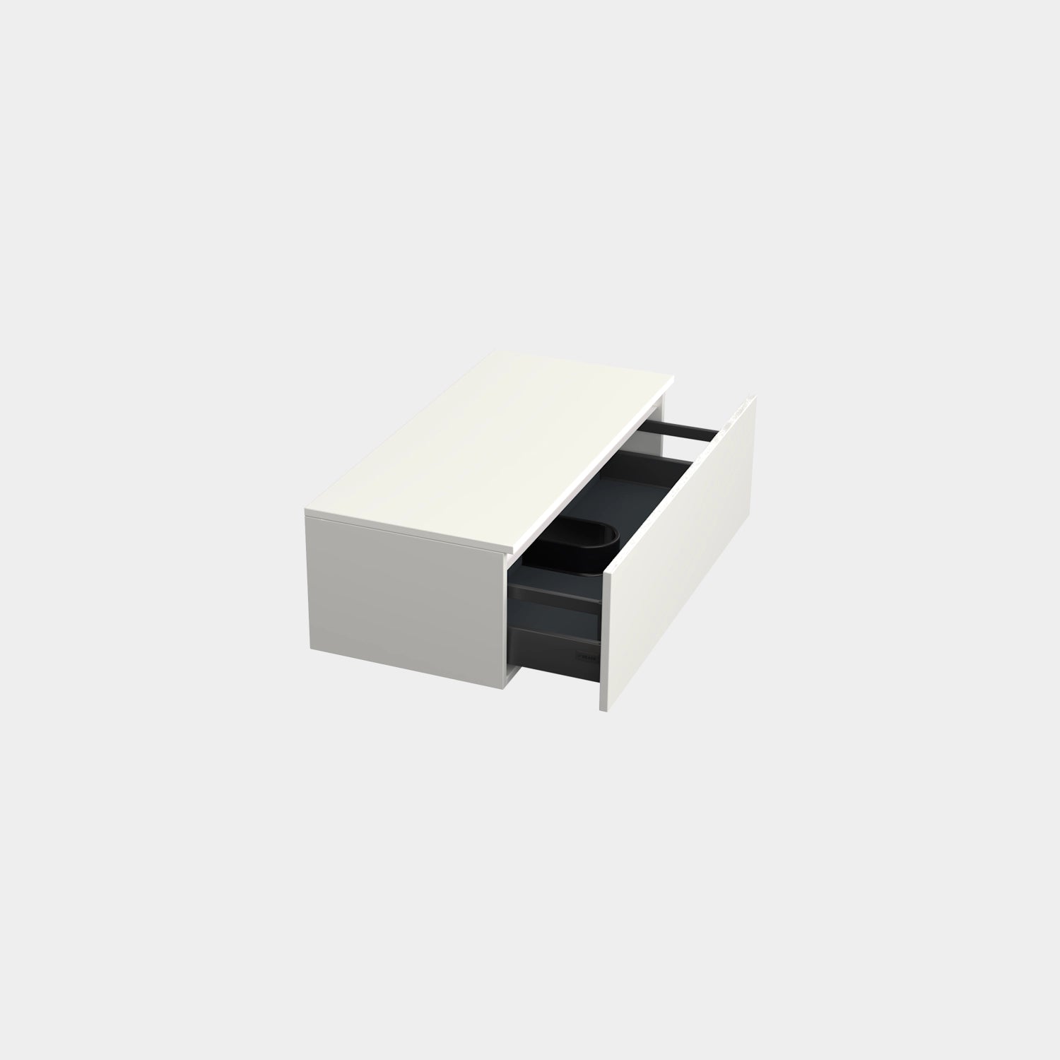 Dutchline Badmeubel Onderkast Mat Wit 100X46Cm 1 Lade 1 Uitsparing