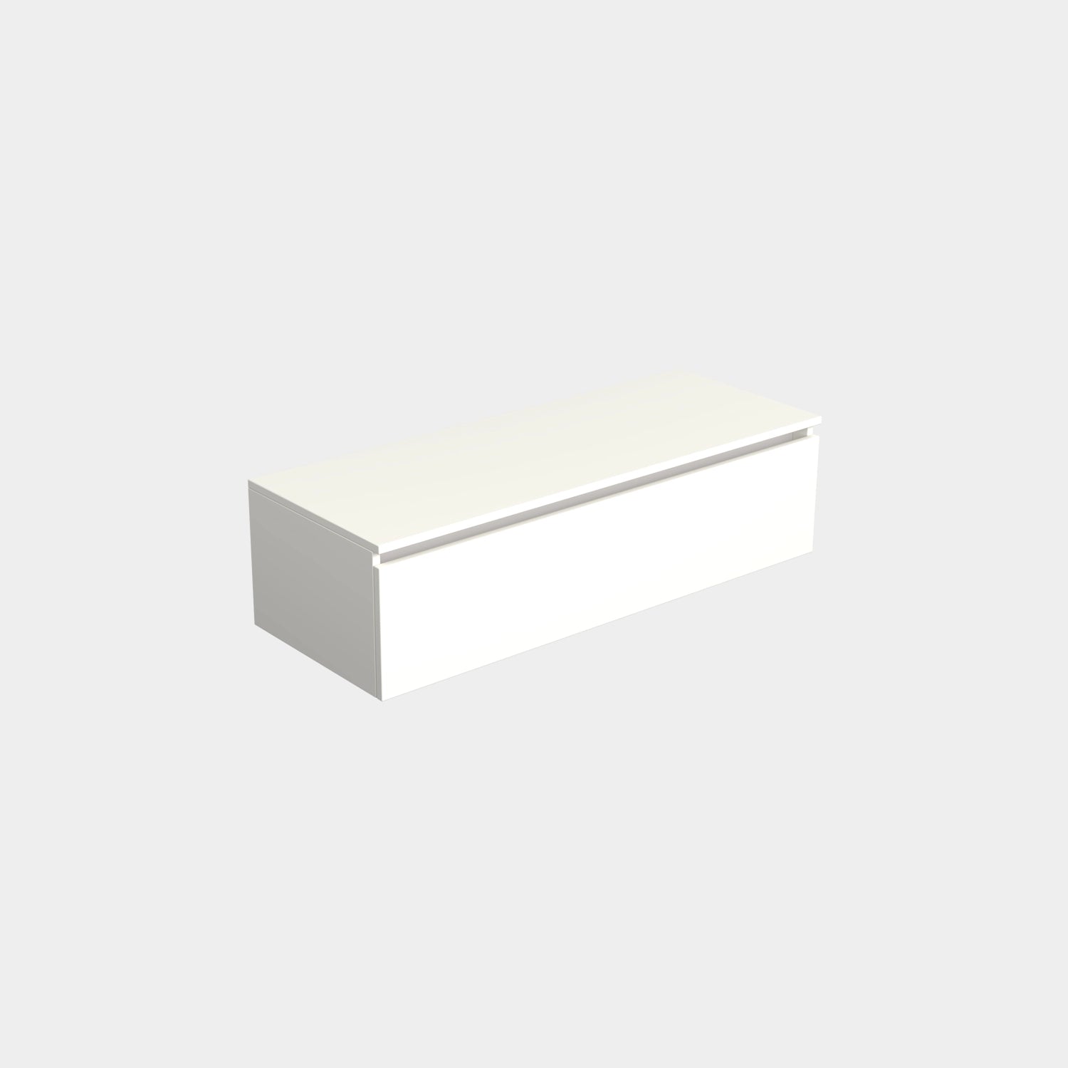 Dutchline Badmeubel Onderkast Mat Wit 120X46Cm 1 Lade 1 Uitsparing
