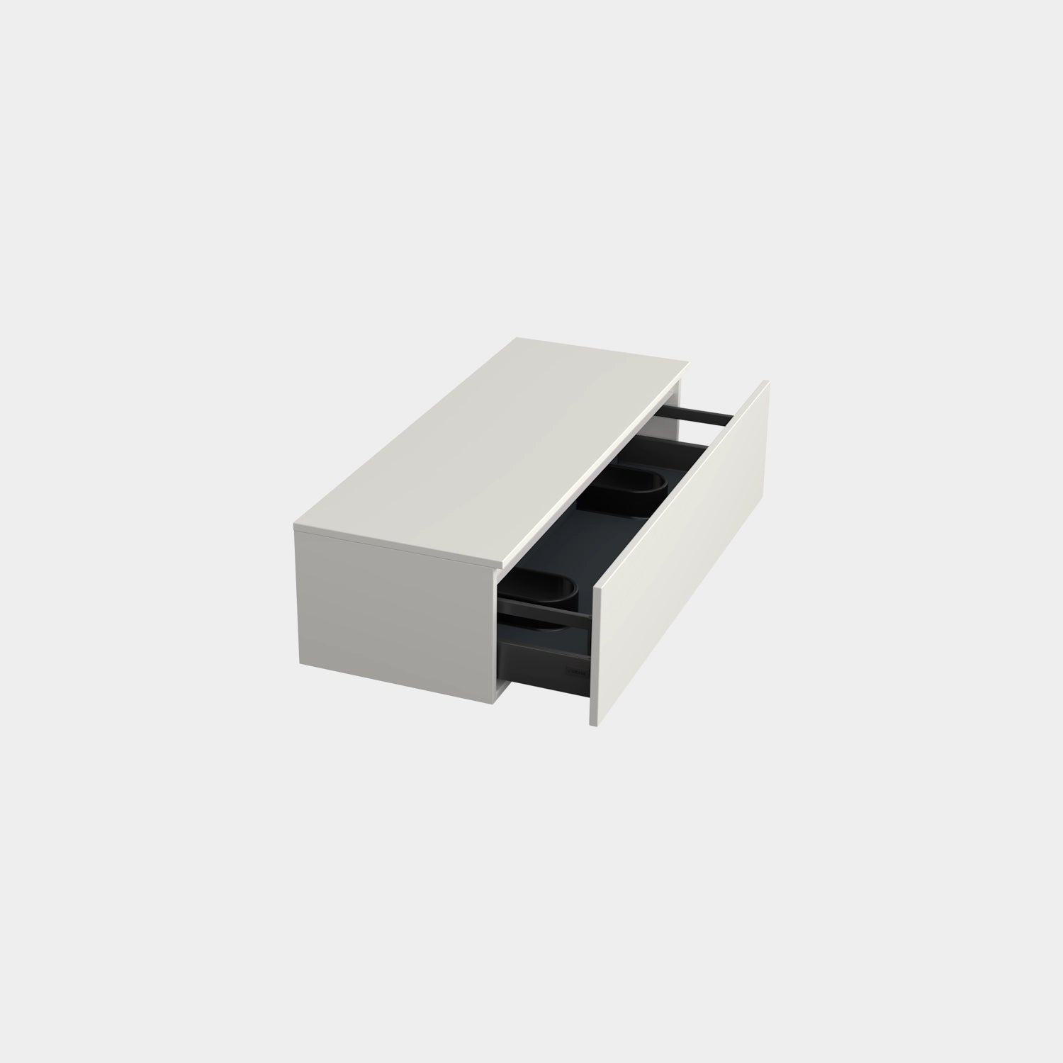 Dutchline Badmeubel Onderkast Mat Wit 120X46Cm 1 Lade 2 Uitsparingen