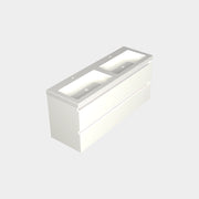 Dutchline Badmeubel Onderkast Mat Wit 140X46Cm 4 Lades 2 Uitsparingen