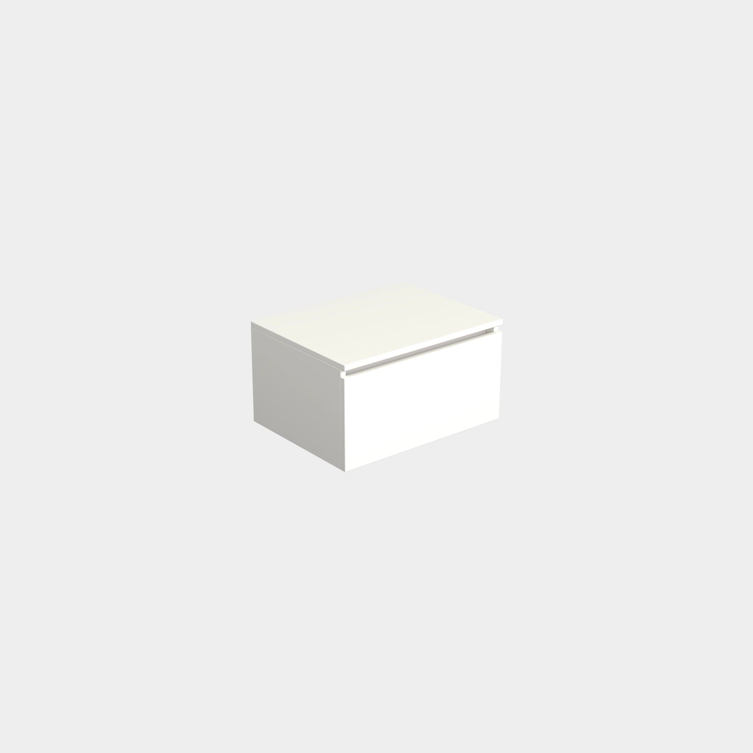 Dutchline Badmeubel Onderkast Mat Wit 60X46Cm 1 Lade 1 Uitsparing