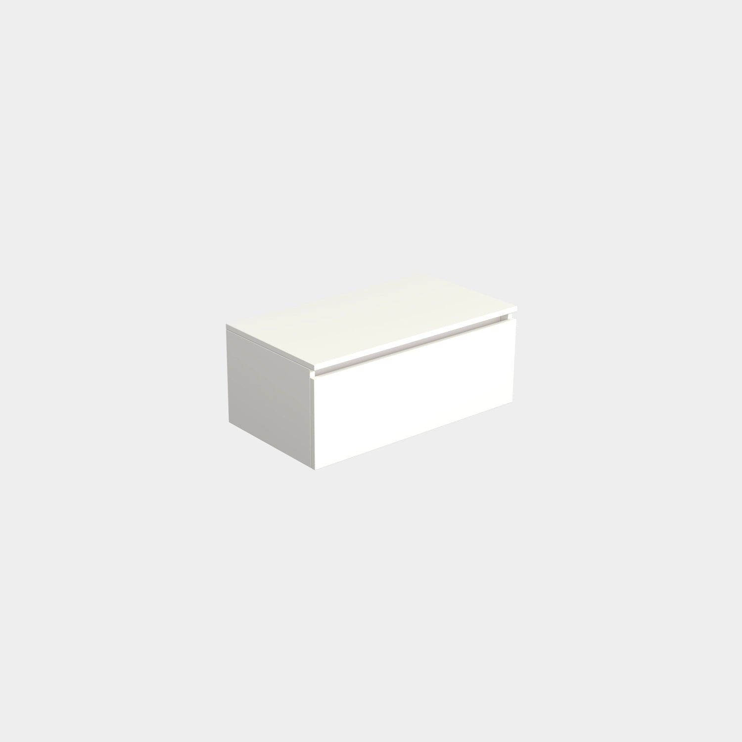 Dutchline Badmeubel Onderkast Mat Wit 80X46Cm 1 Lade 1 Uitsparing