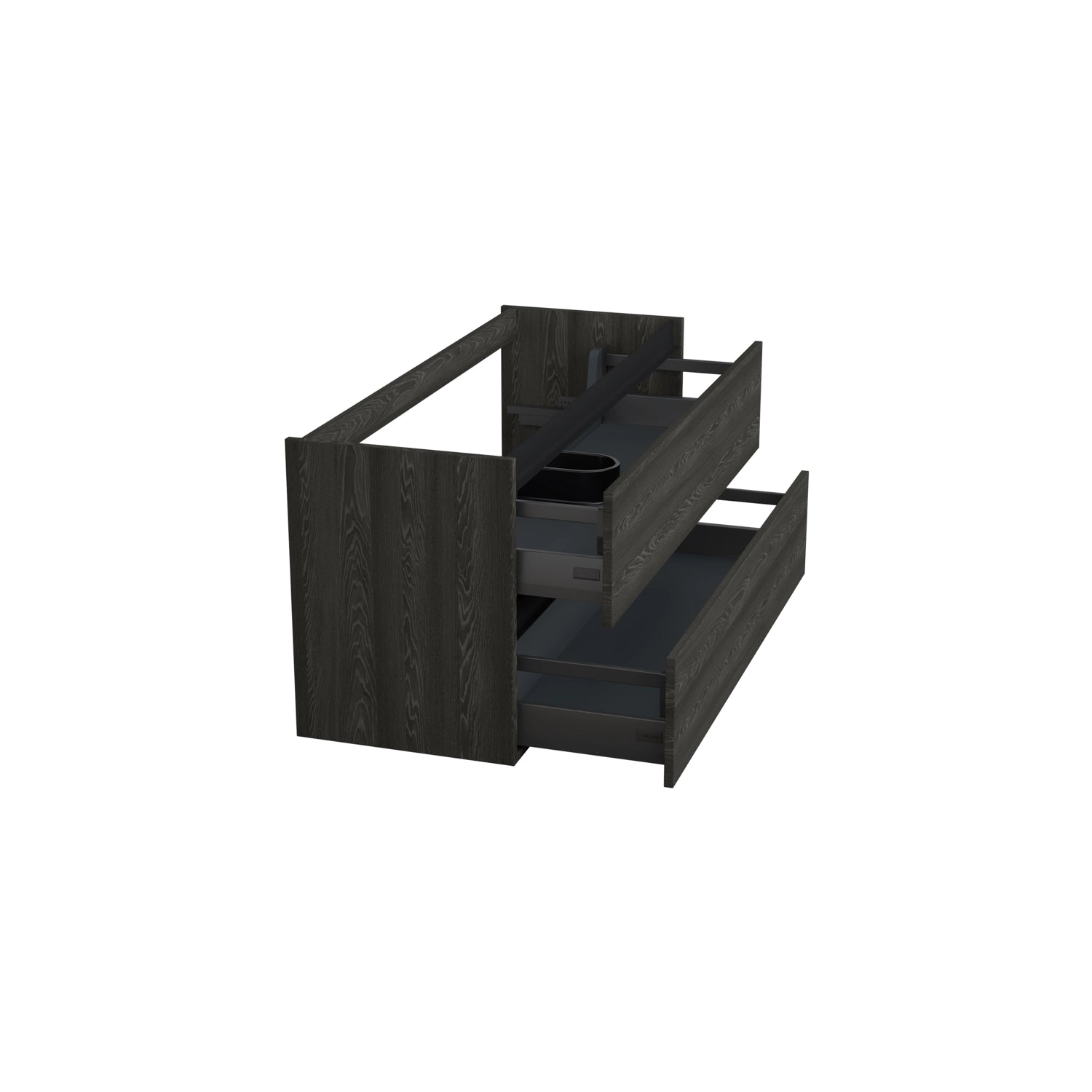 Dutchline Badmeubel Onderkast Midden Lumiere 120X46Cm 2 Lades 1 Uitsparing