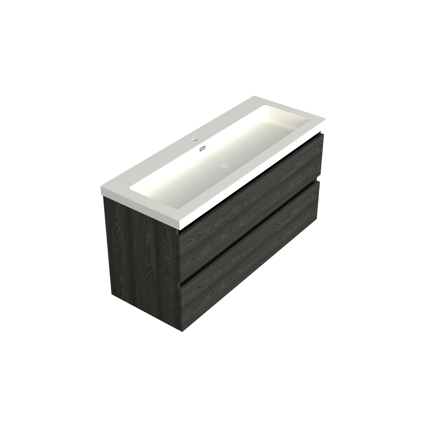 Dutchline Badmeubel Onderkast Midden Lumiere 120X46Cm 2 Lades 1 Uitsparing