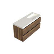 Dutchline Badmeubel Onderkast Rechts - Hamilton - 120X46Cm - 2 Lades - 1 Uitsparing