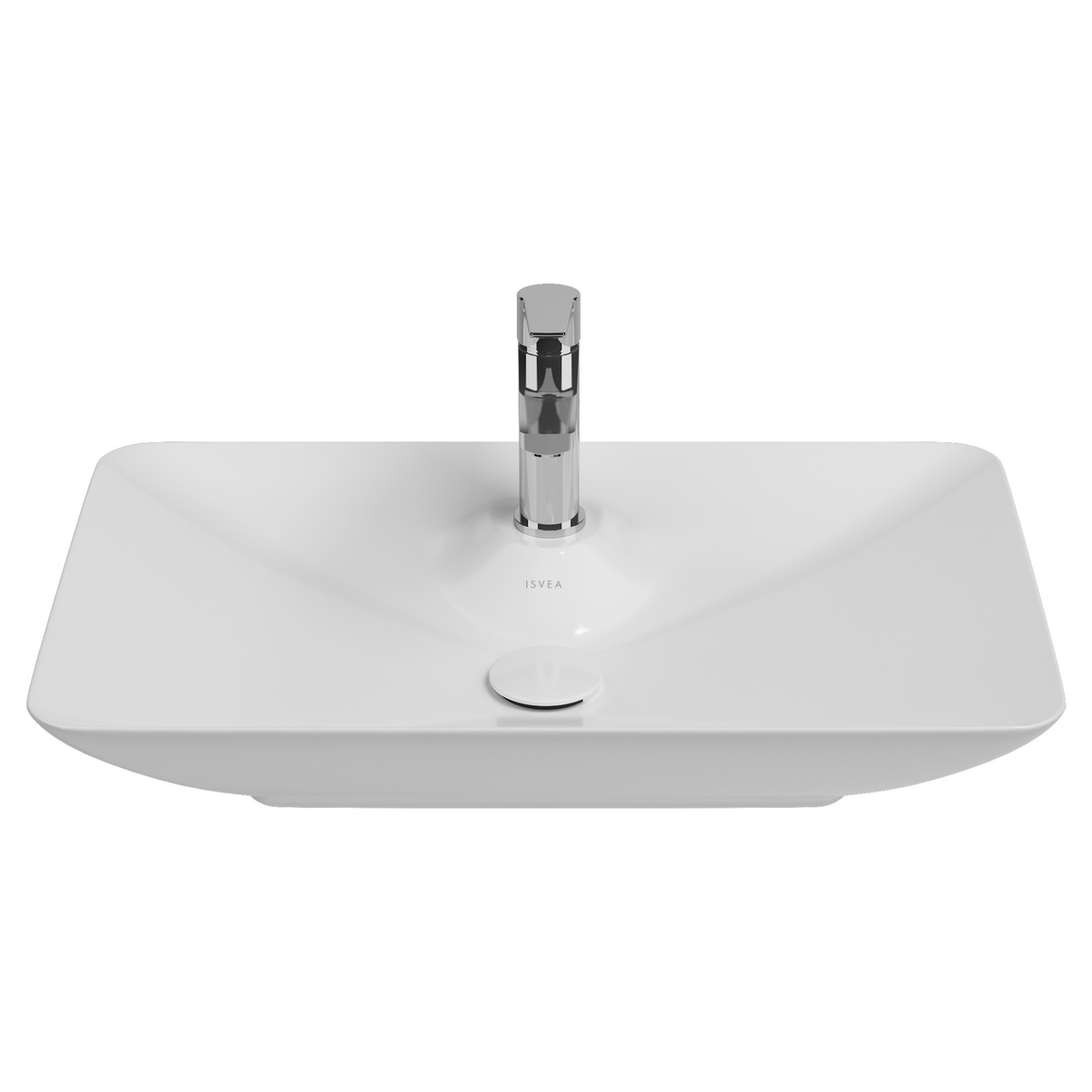 Isvea SistemaY opzetwastafel 65 cm, Wit