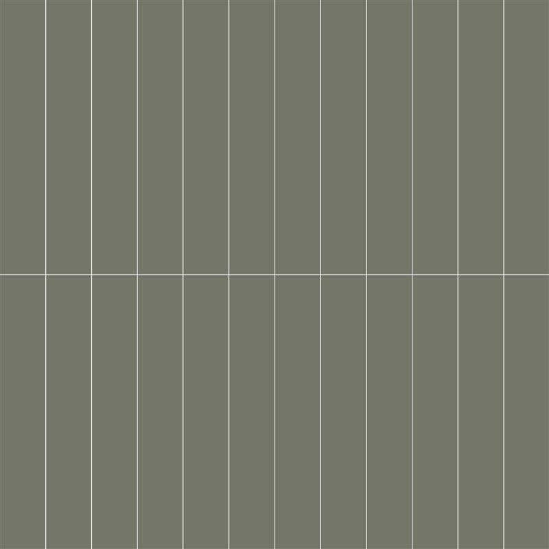 Vitra Mode Tatami Tegel 2.5X15 Cut Mat Mosgroen