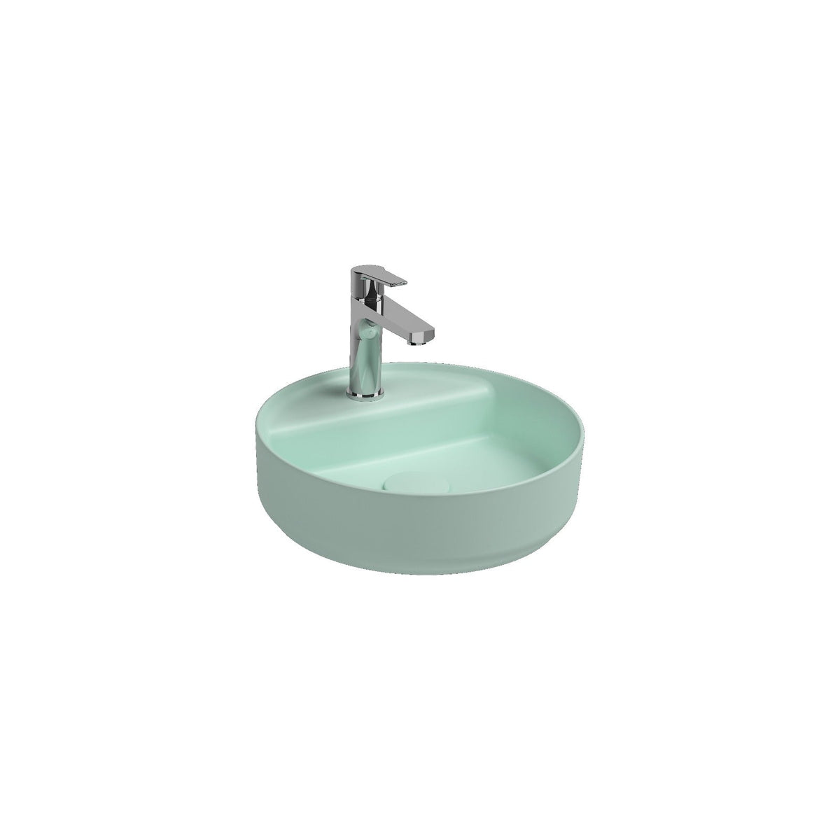 Isvea Infinity Wastafel 42 Cm, Muntgroen