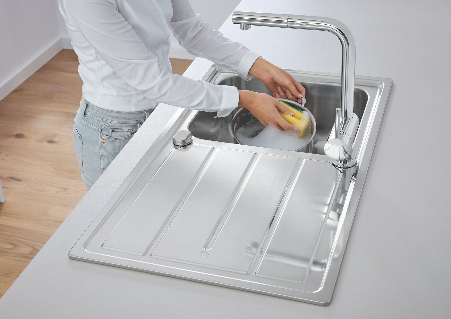 Grohe Minta Keukenkraan L-Uitloop Chroom