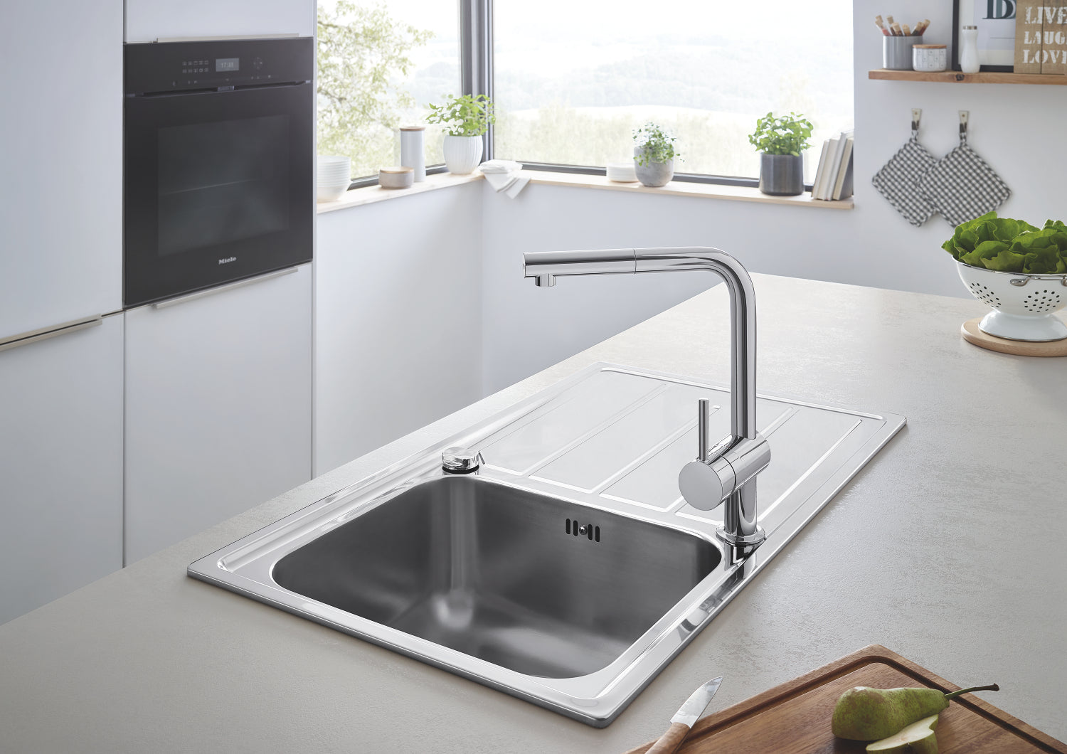 Grohe Minta Keukenkraan L-Uitloop Chroom