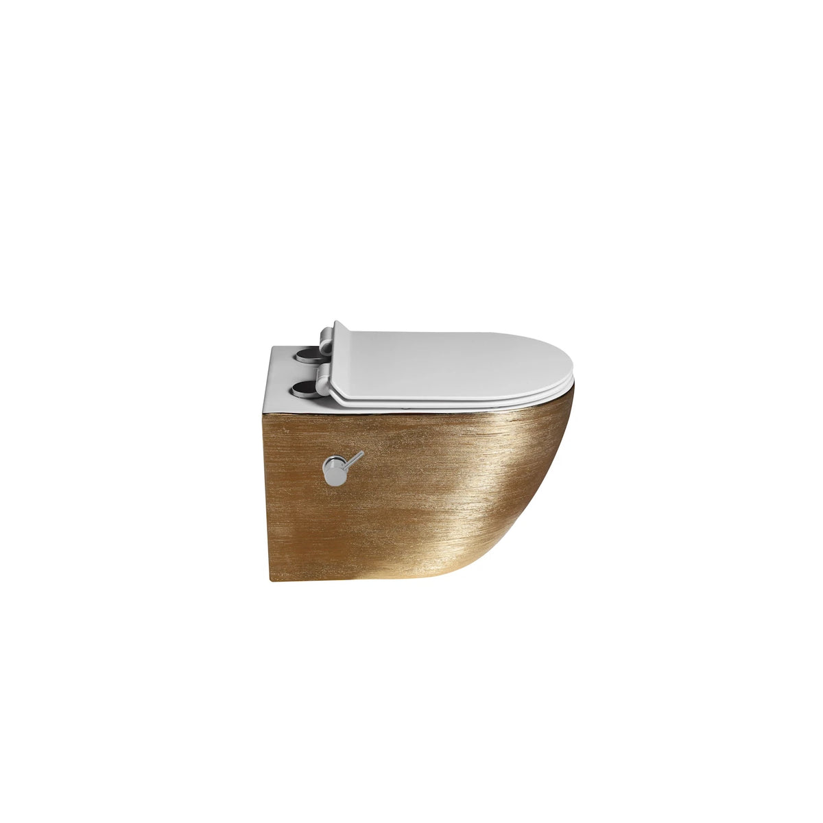 DutchLine  - Wandcloset - Geborsteld Goud - Luccio Rimless - Met bidet-functie