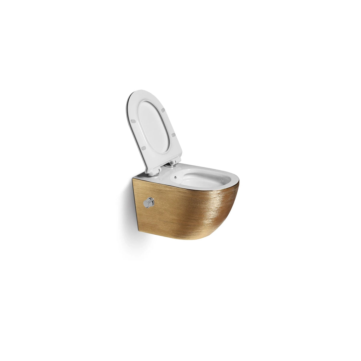 DutchLine  - Wandcloset - Geborsteld Goud - Luccio Rimless - Met bidet-functie