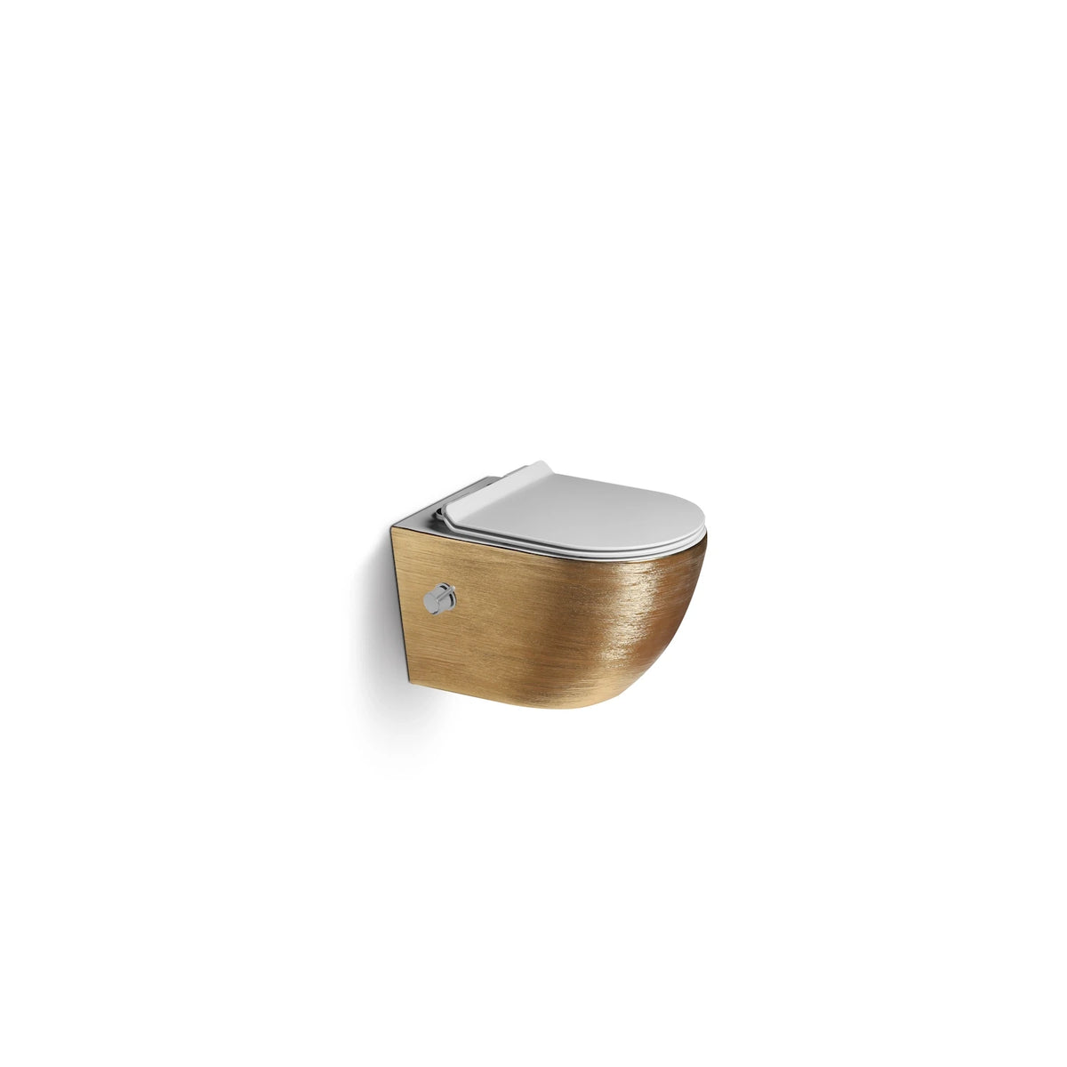 DutchLine  - Wandcloset - Geborsteld Goud - Luccio Rimless - Met bidet-functie
