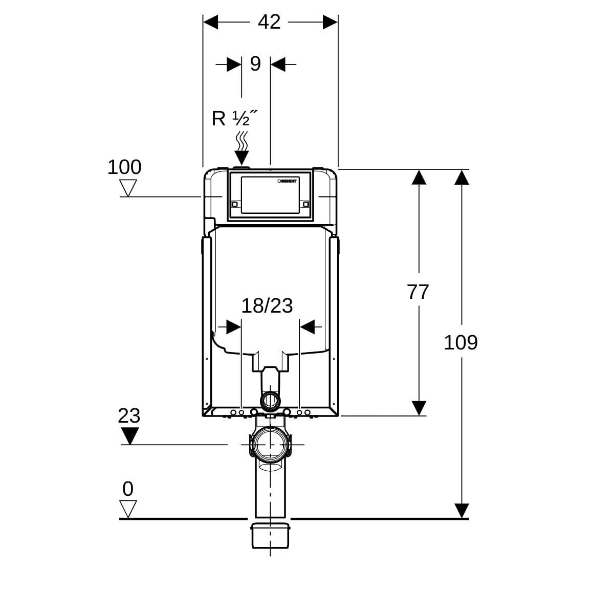 Geberit Alpha Inbouwreservoir 8 Cm Kombifix Met Poten Voor Vloerconstructies